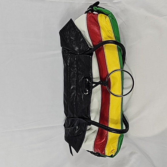 Colorful Striped Leather Bag - Picture 6 of 9